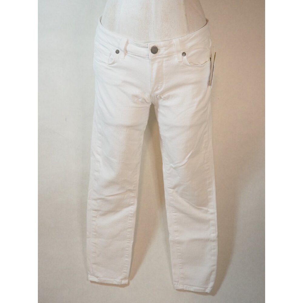 Paige White Kylie Crop Skinny Denim Jeans, Size 28